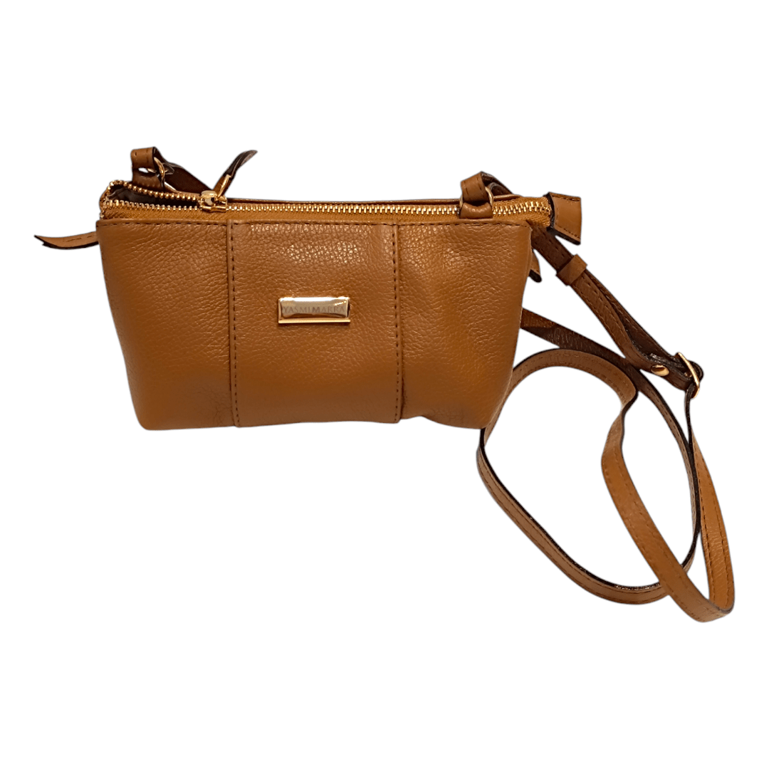 110-BOLSA PEQUENA 3 DISORIAS COURO LEGITIMO