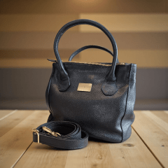 Bolsa Versátil em Couro Legítimo com 3 Bolsos e Alças Duplas - 113