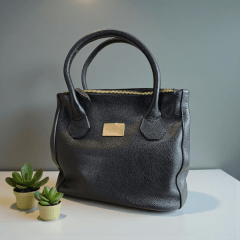 Bolsa Versátil em Couro Legítimo com 3 Bolsos e Alças Duplas - 113