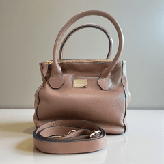 Bolsa Versátil em Couro Legítimo com 3 Bolsos e Alças Duplas - 113