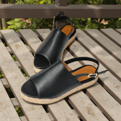 SANDALIA FLATFORM COURO 4582