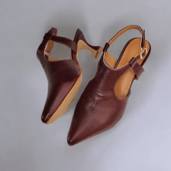 O Clássico Reinventado – Scarpin com Salto Taça Aberto Atrás -45512
