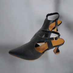 O Clássico Reinventado – Scarpin com Salto Taça Aberto Atrás -45512