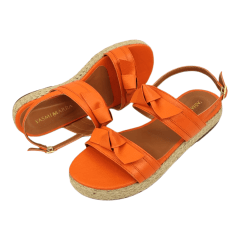 SANDALIA FLATFORM DOIS LAÇOS E JUTA-45356