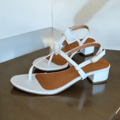 SANDALIA SALTINHO BLOCO LACINHO LISO 45267