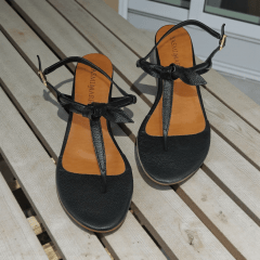 SANDALIA SALTINHO BLOCO LACINHO LISO 45267