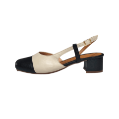 Slingback em Couro Legítimo Bico Quadrado com Salto Bloco – Elegância e Conforto - 5184