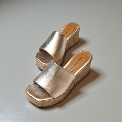 Tamanco Cortiça com Pala em Couro Legítimo e Elástico Lateral-5157