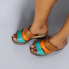 TAMANCO FEMININO CORTE VAZADO COURO-45392