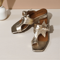 TAMANCO SALTINHO BAIXO E LAÇO DELICADO NA LATERAL -45509