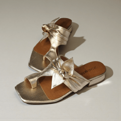 TAMANCO SALTINHO BAIXO E LAÇO DELICADO NA LATERAL -45509