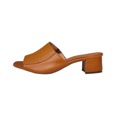 Tamanco Salto Bloco Couro Legitimo Tresse - 5299