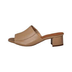 Tamanco Salto Bloco Couro Legitimo Tresse - 5299