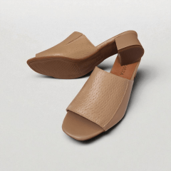 Tamanco Salto Bloco Couro Legitimo Tresse - 5299
