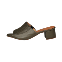 Tamanco Salto Bloco Couro Legitimo Tresse - 5299