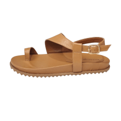 Papete Feminina em Couro Legítimo com Fivela Ajustável e Calce Firme -5181