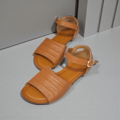 SANDALIA 3 REVIROES COURO LEGITIMO - 45402