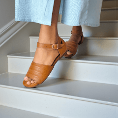 SANDALIA 3 REVIROES COURO LEGITIMO - 45402