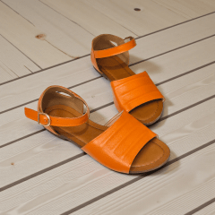 SANDALIA 3 REVIROES COURO LEGITIMO - 45402