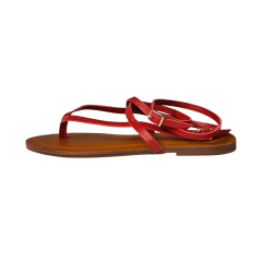 Sandália em Couro Legítimo com Duas Fivelas  Design Minimalista - 5169