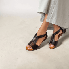 Sandália Rasteira em Couro Legítimo com Calcanhar Fechado – Conforto e Elegância - 5170