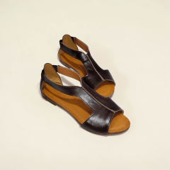 Sandália Rasteira em Couro Legítimo com Calcanhar Fechado – Conforto e Elegância - 5170