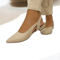  SAPATILHA SLINGBACK EM COURO LEGITIMO CLASSICA E SOFISTICADA-45438