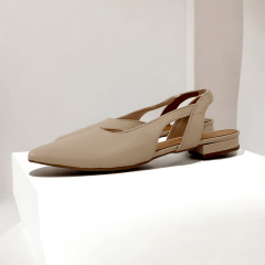 SAPATILHA SLINGBACK EM COURO LEGITIMO CLASSICA E SOFISTICADA-45438