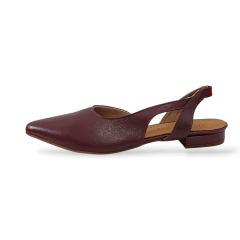  SAPATILHA SLINGBACK EM COURO LEGITIMO CLASSICA E SOFISTICADA-45438