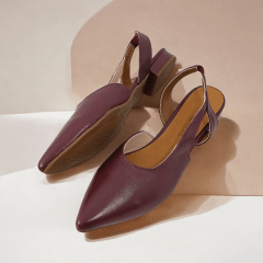 SAPATILHA SLINGBACK EM COURO LEGITIMO CLASSICA E SOFISTICADA-45438