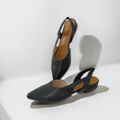  SAPATILHA SLINGBACK EM COURO LEGITIMO CLASSICA E SOFISTICADA-45438