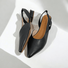  SAPATILHA SLINGBACK EM COURO LEGITIMO CLASSICA E SOFISTICADA-45438