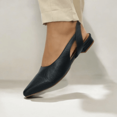 SAPATILHA SLINGBACK EM COURO LEGITIMO CLASSICA E SOFISTICADA-45438