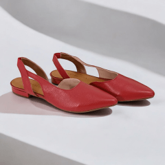  SAPATILHA SLINGBACK EM COURO LEGITIMO CLASSICA E SOFISTICADA-45438