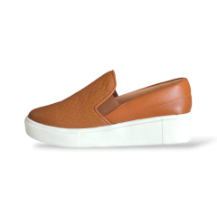 Slip-On Feminino em Couro Legitimo Tressê – Conforto com Estilo Atemporal -5127
