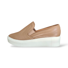 Slip-On Feminino em Couro Legitimo Tressê – Conforto com Estilo Atemporal -5127