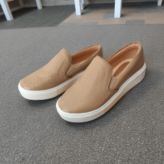 Slip-On Feminino em Couro Legitimo Tressê – Conforto com Estilo Atemporal -5127