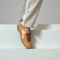 Tênis Casual Couro Legítimo com Solado Baixo e Flexível - 5178