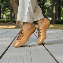 Tênis Casual Couro Legítimo com Solado Baixo e Flexível - 5178