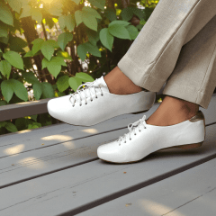 Tênis Casual Couro Legítimo com Solado Baixo e Flexível - 5178