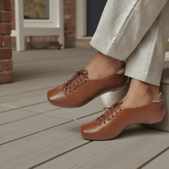 Tênis Casual Couro Legítimo com Solado Baixo e Flexível - 5178