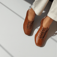 Tênis Casual Couro Legítimo com Solado Baixo e Flexível - 5178