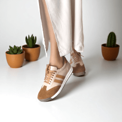 Tênis Casual em Couro Estilo Retrô e Atitude - 5116