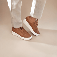 Tênis Feminino em Couro Legítimo com Cadarço – Conforto e Estilo -45494